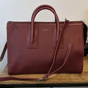 Matt & Nat Burgundy Crossbody Satchel